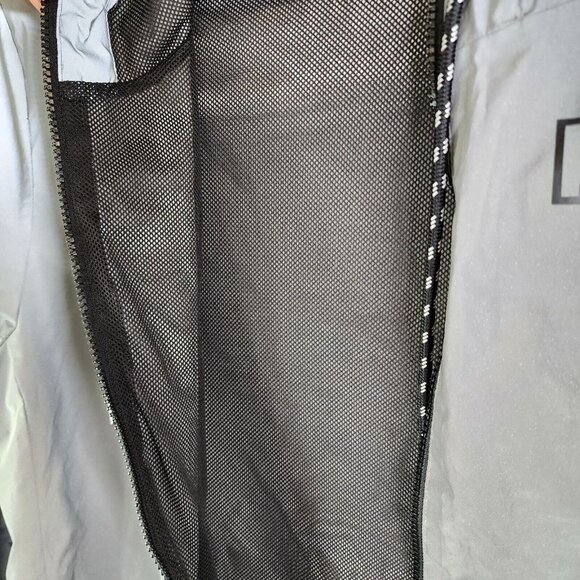 Womens Victoria Secret Pink Anorak Jacket Mesh Lined Silver Reflective 002 M/L - Picture 6 of 15